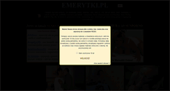 Desktop Screenshot of emerytki.pl